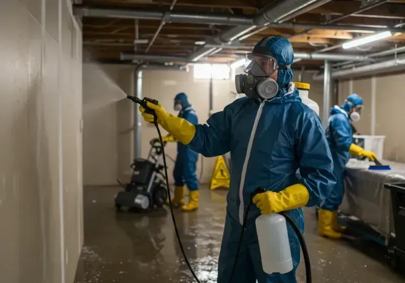 Basement Sanitization and Antimicrobial Treatment process in East Carbon City, UT